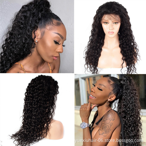 Cheap Wholesale Brazilian 100% Human Swiss HD Transparent Lace Closure Front Glueless Raw Virgin Hair Wigs for Black Women